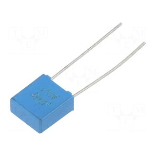 Capacitor: polyester | 0.47uF | 40VAC | 63VDC | 5mm | ±10% | 7.3x8x3.5mm