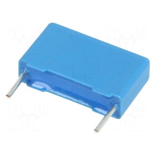 Capacitor: polyester | 100nF | 200VAC | 400VDC | 15mm | ±10% | -55÷125°C
