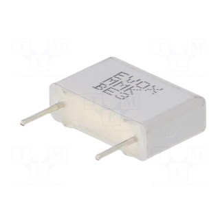 Capacitor: polyester | 100nF | 63VAC | 100VDC | Pitch: 10mm | ±10%