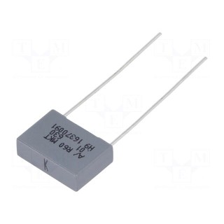 Capacitor: polyester | 10nF | 220VAC | 630VDC | Pitch: 10mm | ±10%