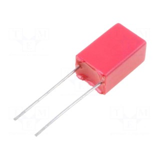 Capacitor: polyester | 10nF | 220VAC | 630VDC | Pitch: 5mm | ±10%