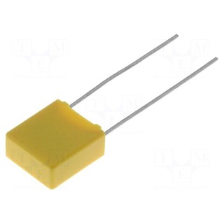 Capacitor: polyester | 10nF | 630VDC | 7.5mm | ±10% | 11x5x10mm | THT