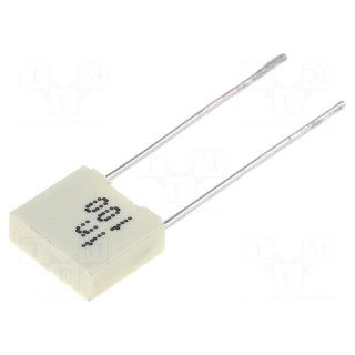 Capacitor: polyester | 1nF | 63VAC | 100VDC | Pitch: 5mm | ±10%
