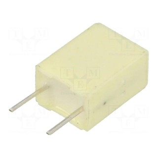 Capacitor: polyester | 1uF | 40VAC | 63VDC | Pitch: 5mm | ±10% | -55÷105°C