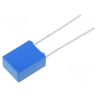 Capacitor: polyester | 1uF | 40VAC | 63VDC | Pitch: 5mm | ±10% | -55÷125°C
