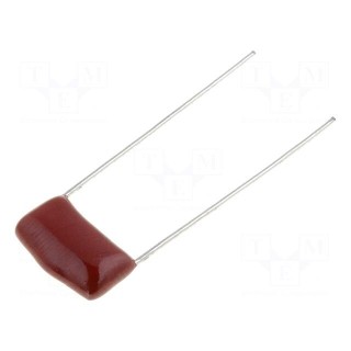 Capacitor: polyester | 22nF | 630VDC | 10mm | ±10% | 12x4x8mm | THT