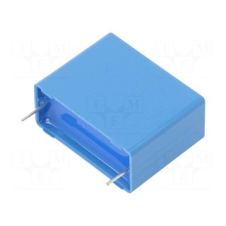 Capacitor: polyester | 22uF | 63VAC | 100VDC | 27.5mm | ±10% | -55÷125°C