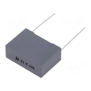 Capacitor: polyester | 330nF | 220VAC | 630VDC | Pitch: 22.5mm | ±10%