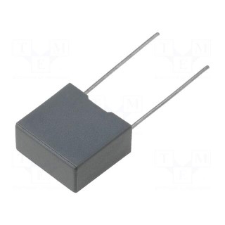 Capacitor: polyester | 100nF | 250VDC | Pitch: 10mm | ±10% | 13x4x9mm