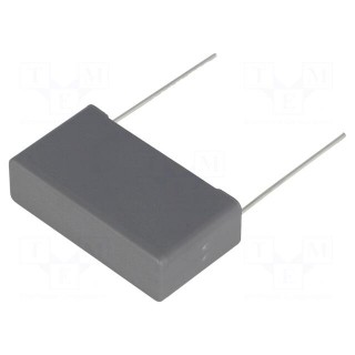 Capacitor: polypropylene | X2 | 1uF | 27.5mm | ±10% | 32x18x33mm | 440VAC