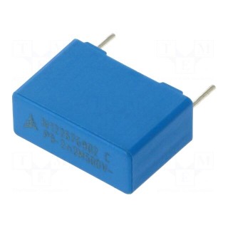 Capacitor: polypropylene | Y1 | 2.2nF | 18x12.5x7mm | THT | ±20% | 15mm