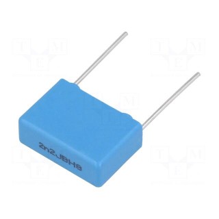 Capacitor: polypropylene | 2.2nF | 18x6.5x12.5mm | THT | ±5% | 15mm