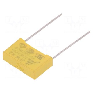 Capacitor: polypropylene | X2,suppression capacitor | 22nF | 15mm
