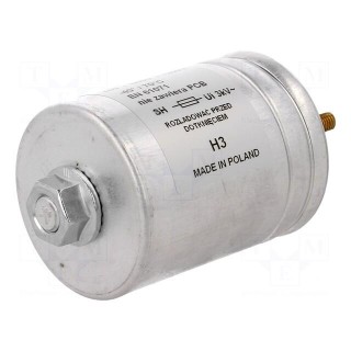 Capacitor: polypropylene | 30uF | Leads: M6 screws | ESR: 4.8mΩ | ±5%