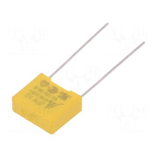 Capacitor: polypropylene | X2,suppression capacitor | 47nF | 10mm
