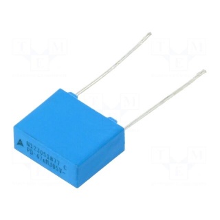 Capacitor: polypropylene | X2 | 47nF | 13x11x5mm | THT | ±20% | 10mm