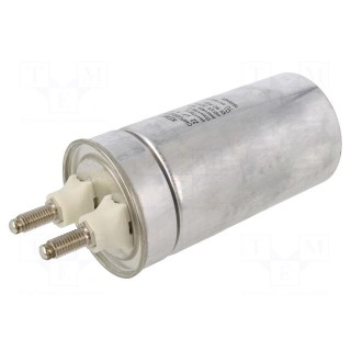 Capacitor: polypropylene | 22uF | Leads: M10 screws | ESR: 2.7mΩ | ±10%