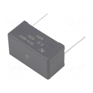 Capacitor: polypropylene | 3.9uF | 41.5x19x24mm | THT | ±5% | 37.5mm