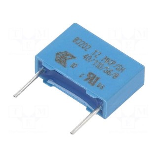 Capacitor: polypropylene | Capacitor: Y2 | 2.2nF | 13x9x4mm | THT | ±20%