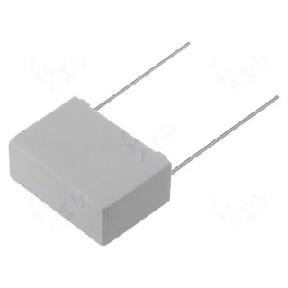 Capacitor: polypropylene | Y2 | 22nF | 18x7.5x13.5mm | THT | ±20% | 15mm