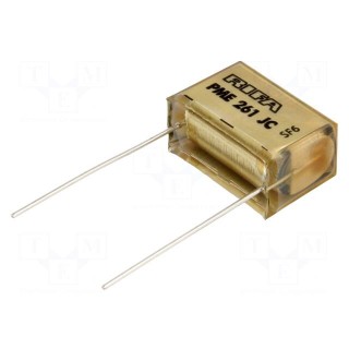 Capacitor: paper | 100nF | 500VAC | Pitch: 20.3mm | ±10% | THT | PME261