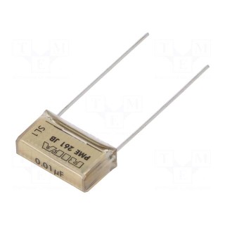 Capacitor: paper | 10nF | 500VAC | 15.2mm | ±10% | THT | PME261 | 1000VDC