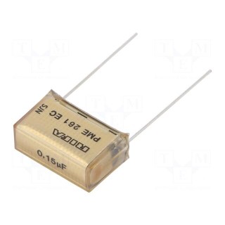 Capacitor: paper | 150nF | 300VAC | 20.3mm | ±10% | THT | Series: PME261