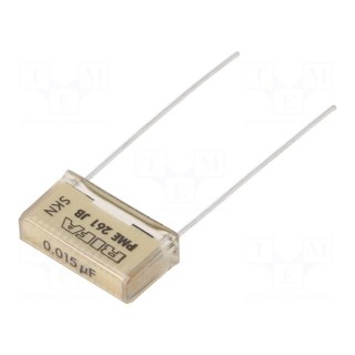 Capacitor: paper | 15nF | 500VAC | 15.2mm | ±10% | THT | PME261 | 1000VDC