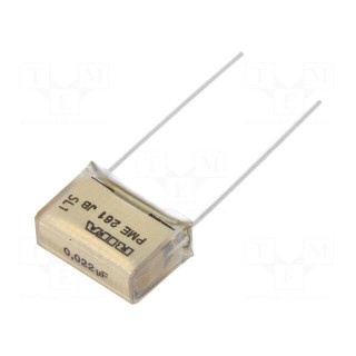 Capacitor: paper | 22nF | 500VAC | 15.2mm | ±10% | THT | PME261 | 1000VDC