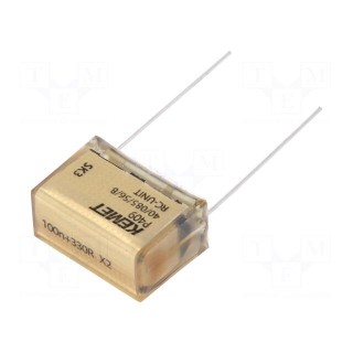 Capacitor: paper | X2 | 100nF | 275VAC | 20.3mm | ±20% | THT | Series: P409