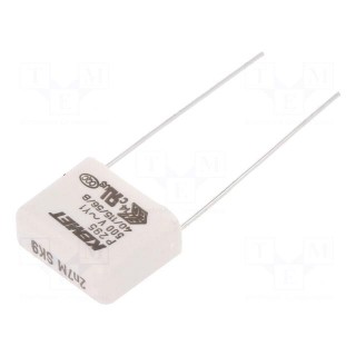 Capacitor: paper | Y1 | 2.7nF | 500VAC | 15mm | ±20% | THT | P295 | 1500VDC