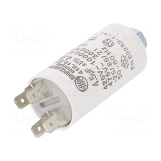 Capacitor: motors, run | 4.5uF | 425VAC | Ø28x55mm | -25÷85°C | ±5%