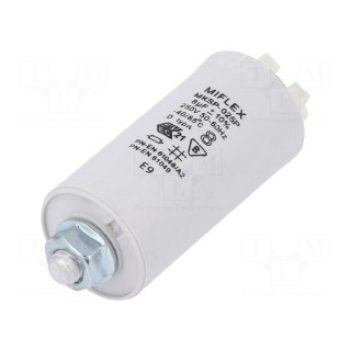 Capacitor: for discharge lamp | 8uF | 250VAC | ±10% | Ø30x70mm | 6