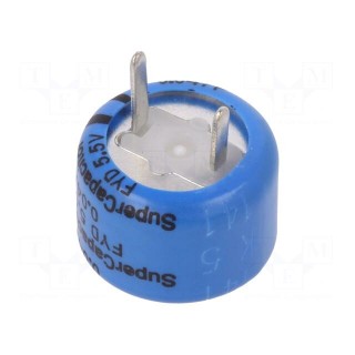 Supercapacitor | THT | 0.047F | 5.5VDC | -20÷80% | Pitch: 5.08mm | 220Ω