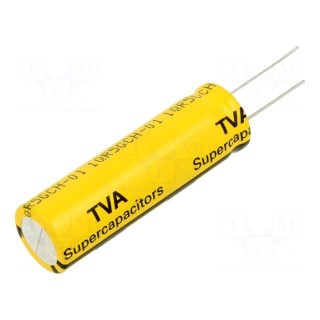 Supercapacitor | THT | 100F | 3VDC | -10÷30% | Body dim: Ø18.5x60.5mm