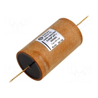 Capacitor: copper-polypropylene-paper | 0.68uF | 600VDC | ±5% | THT