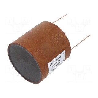 Capacitor: copper-polypropylene-paper | 2.2uF | 600VDC | ±5% | THT