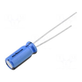 Capacitor: electrolytic | THT | 33uF | 6.3VDC | Ø5x11mm | Pitch: 2mm