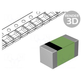 Inductor: ferrite | SMD | 0805 | 15uH | 250mA | 1.235Ω | 24MHz | ±20% | LQM