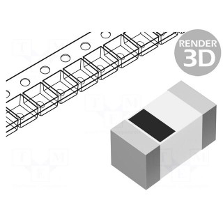 Inductor: ceramic | SMD | 0402 | 6.8nH | 300mA | 300mΩ | ftest: 100MHz