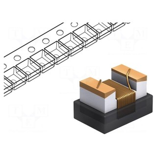 Inductor: coil | SMD | 0805 | 1.5uH | 0.2A | 3Ω | ftest: 7.9MHz | ±10% | Q: 15