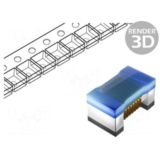Inductor: wire | SMD | 0805 | 47nH | 500mA | 0.31Ω | 1700MHz | ±5% | Q: 60