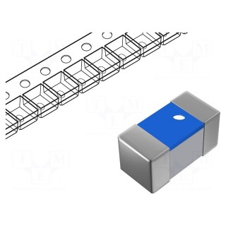 Inductor: film | SMD | 0201 | 2.5nH | 500mA | 0.2Ω | Q: 14 | 10000MHz | ±0,1nH
