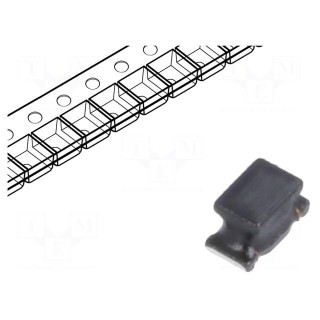 Inductor: wire | SMD | 1206 | 10uH | 230mA | 1.3Ω | 20MHz | -40÷85°C | ±10%