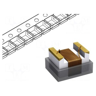 Inductor: wire | SMD | 1210 | 12nH | 1000mA | 0.09Ω | Q: 50 | ftest: 50MHz