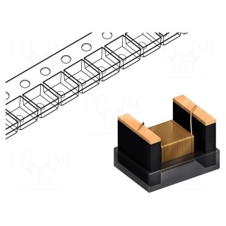 Inductor: wire | SMD | 1210 | 150uH | 130mA | 6.1Ω | Q: 30 | ftest: 0.1MHz