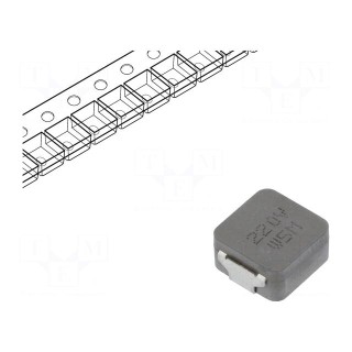 Inductor: wire | SMD | 4539 | 22uH | Ioper: 5.5A | 47mΩ | -55÷155°C | ±20%