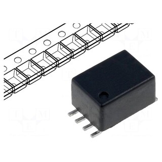 Inductor: wire | SMD | 500mA | 180mΩ | Induct.of indiv.wind: 47uH