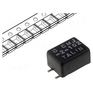 Inductor: wire | SMD | 500mA | 250mΩ | Induct.of indiv.wind: 1000uH