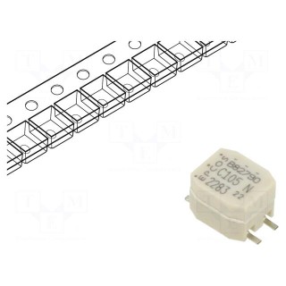 Inductor: common mode | SMD | 1mH | 500mA | 170mΩ | -30÷50% | 9x6x5.2mm